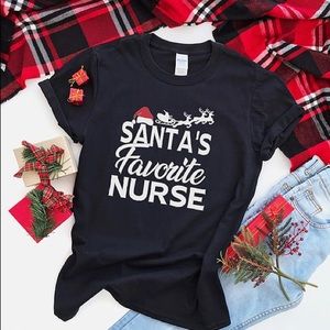 Santa’s Favorite Nurse Christmas shirt